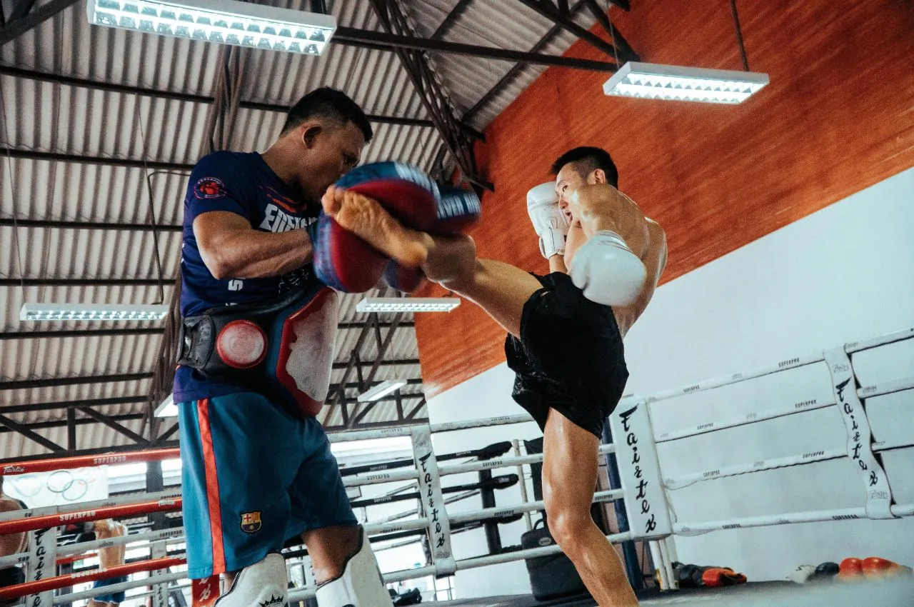 Muay Thai class at Peerless Jiu-Jitsu Banning